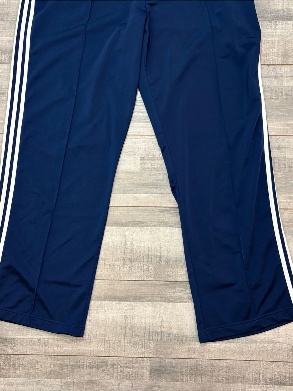 Vintage Adidas Track Pants Mens 2XL Blue 3 Stripe Athletic 2004 Y2K Polyester